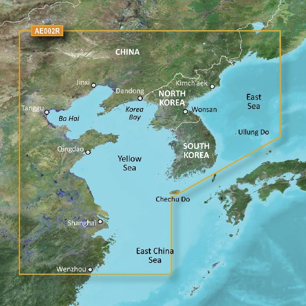 BlueChart® g3 Vision - Cartes côtières de la mer Jaune - VAE002R ...