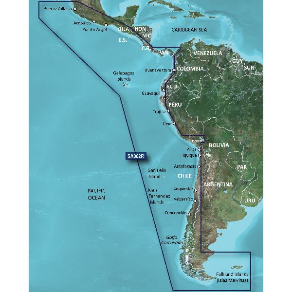 Carte marine Garmin BlueChart® g3 HD - HXSA001R - Côte Est de l