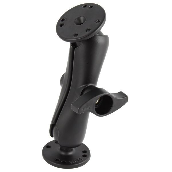 RAM C Size 1.5" Ball Mount with Metal Knob & 2/2.5" Round Plate AMPs