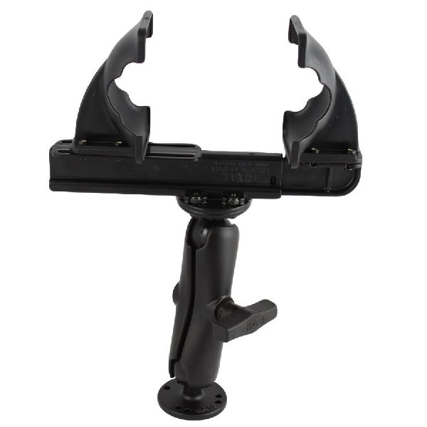 RAM C Size 1.5" Ball Mount with Medium Length Double Socket Arm & Quick